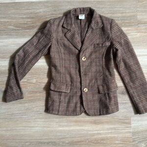 Doctor Who BBC Wool Brown Plaid Blazer